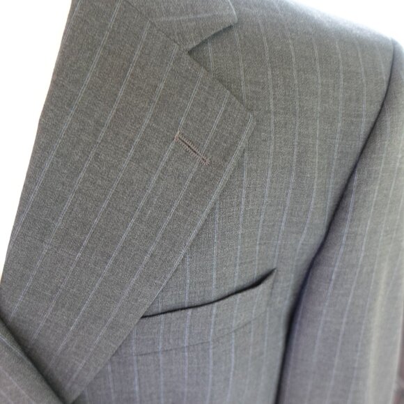 Men's 48 Long  Paul Dione  Grey Wool Suit Coat Jacket - Picture 4 of 11